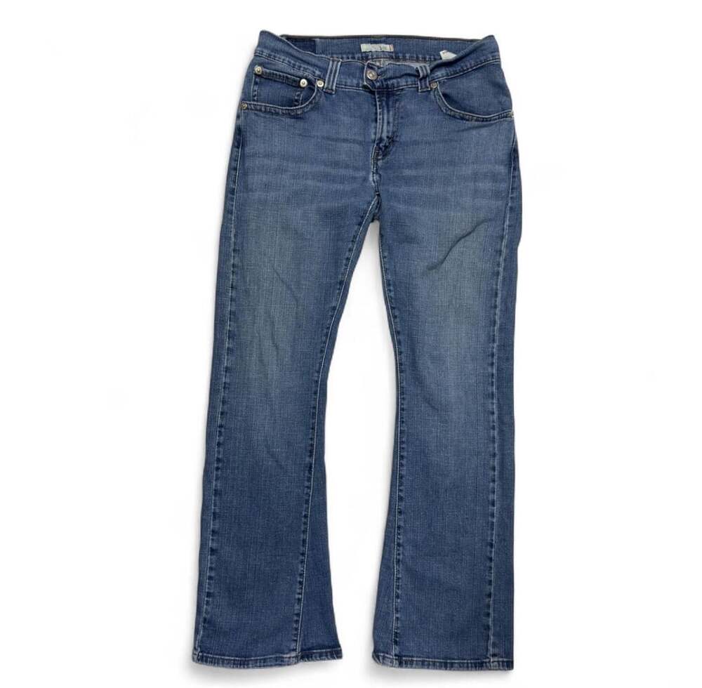 Levi's 542 Flare Jeans Size 10 Medium Blue Denim